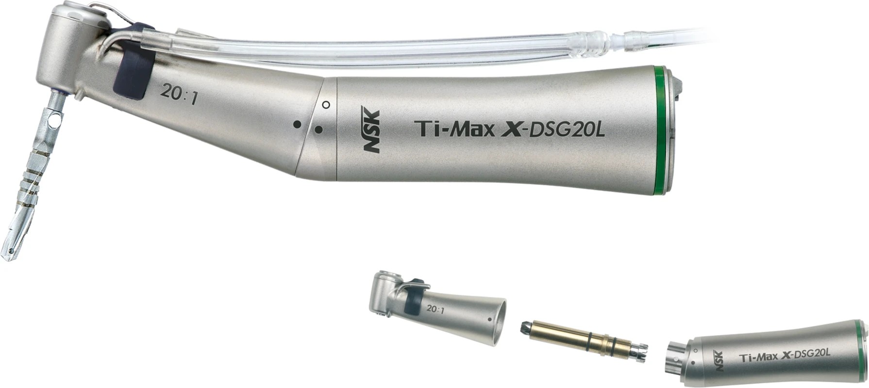 Ti-Max X Stück Winkelstück X-DSG20L, 20:1 Untersetzung, mit Licht, zerlegbar