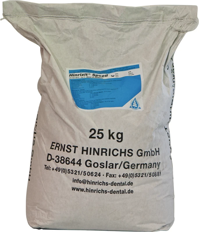 Hinrizit® Speed Sack 25 kg Modellhartgips blau