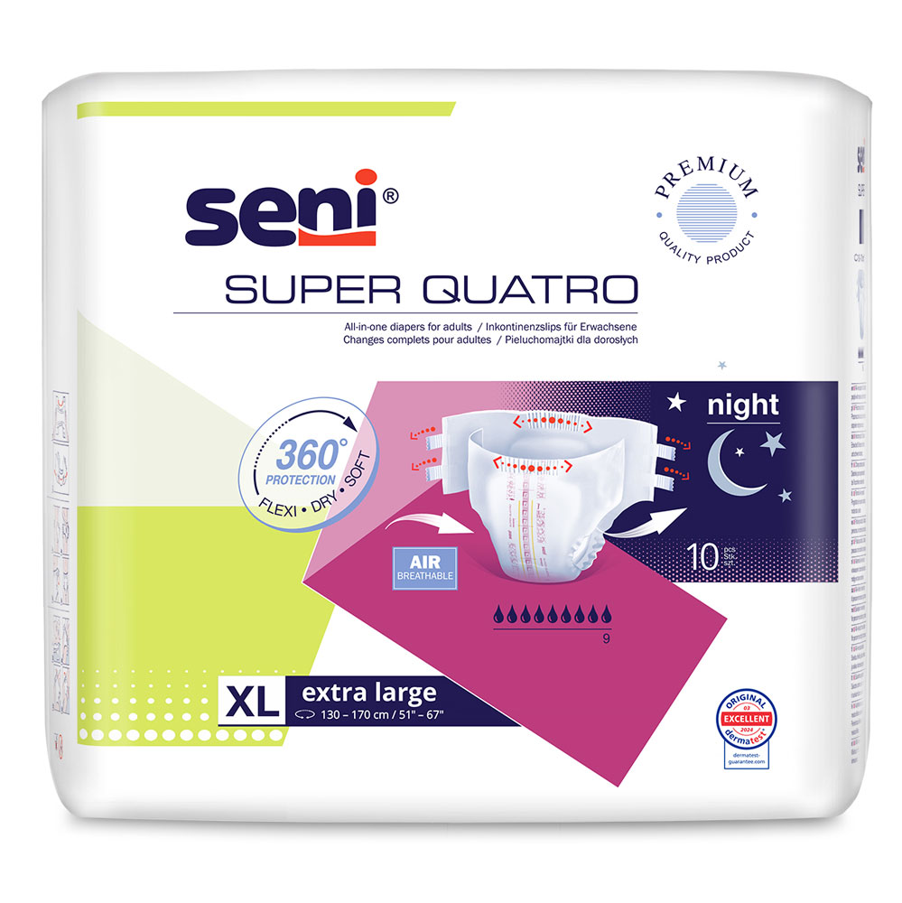 Seni Super Quatro Night Extra Large (1×10 Stück)