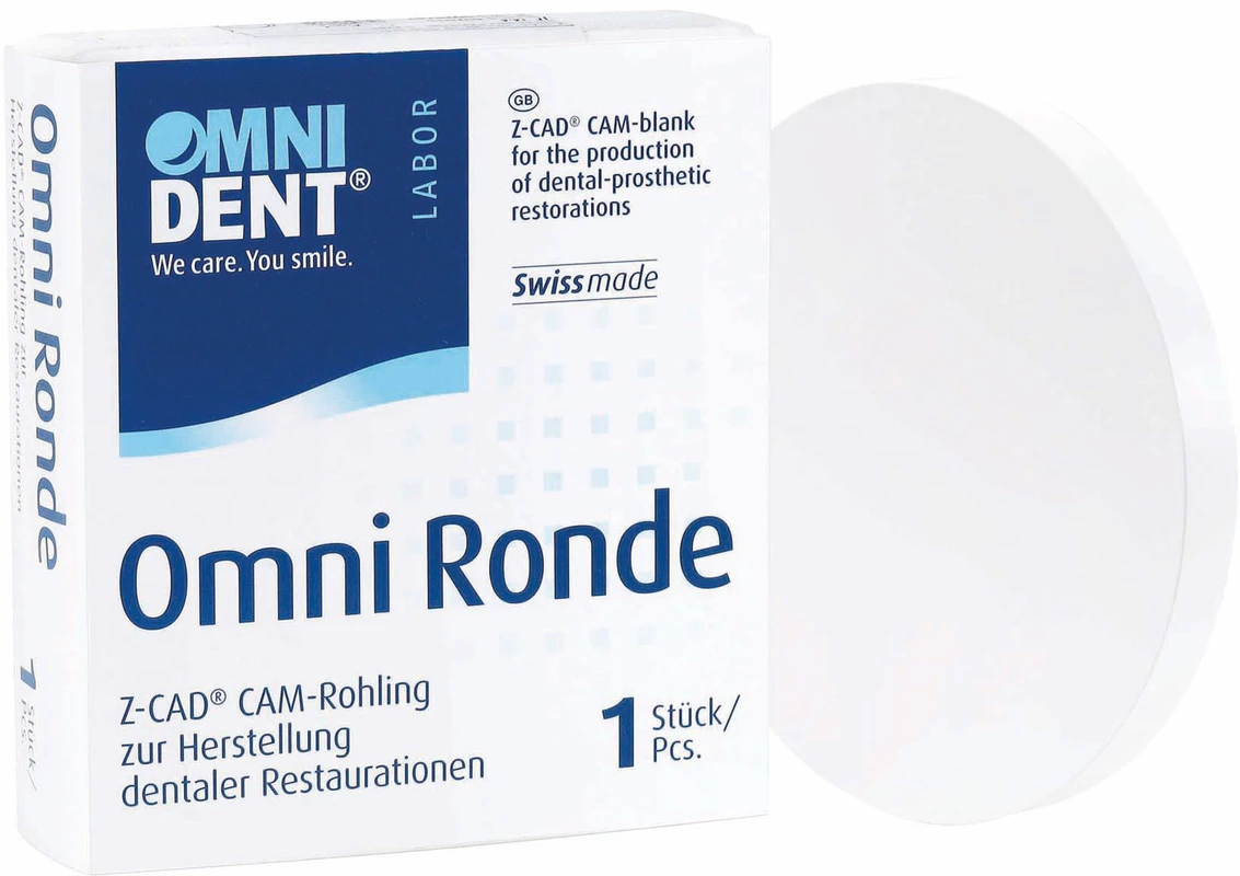 Omni Z-CAD HTL Ronden Stück Ø 98,5 mm, H 20 mm, wei