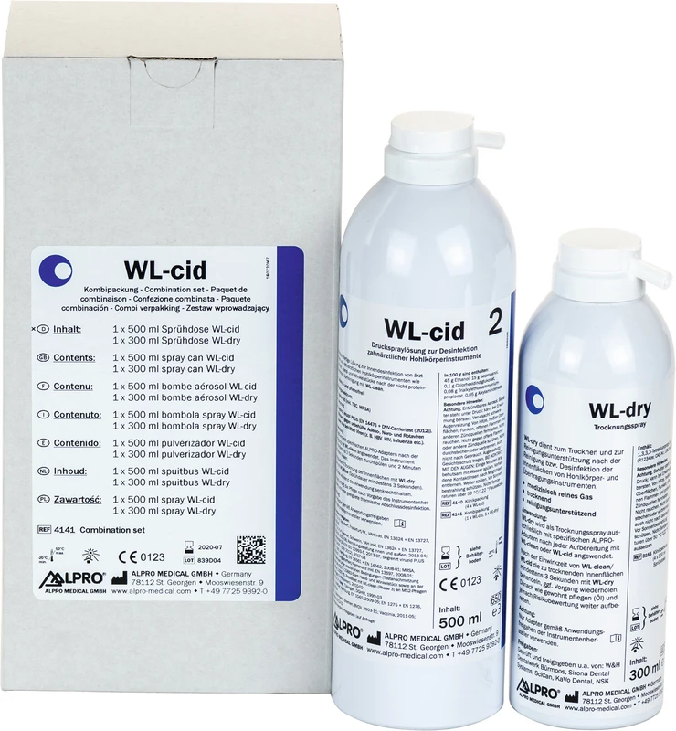 WL-cid Starter Set 500 ml Sprühdose WL-cid, 300 ml Sprühdose WL-dry