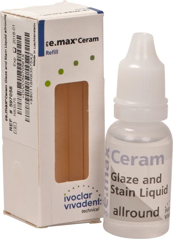 IPS e.max® Ceram Flüssigkeiten Flasche 15 ml Glasur- und Malfarbenliquid allround