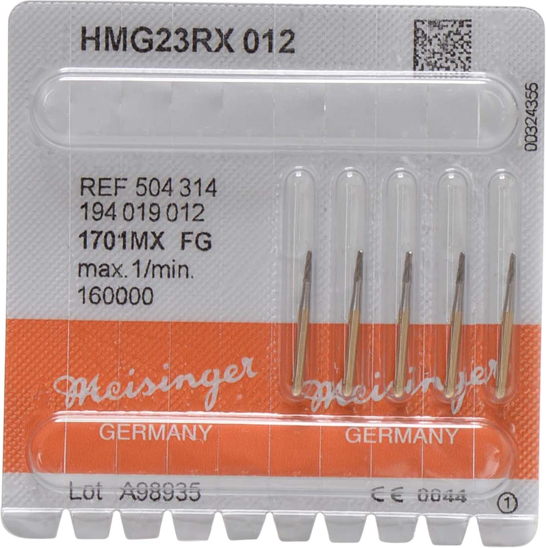 Kronentrenner HM G23RX Packung 5 Stück Kreuzverzahnung, FG, Figur 194, 4,1 mm, ISO 012