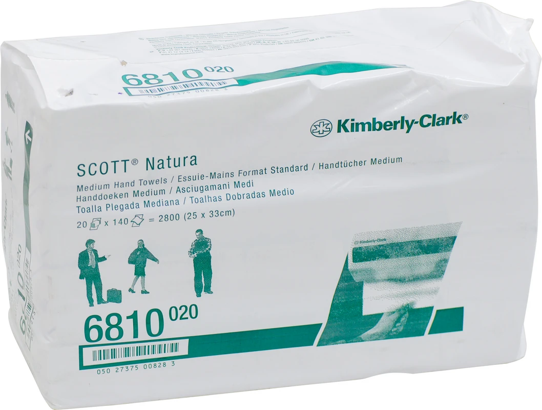 SCOTT® Handtücher Karton 2.800 Tücher 25 x 33 cm, C-Falz, Natura