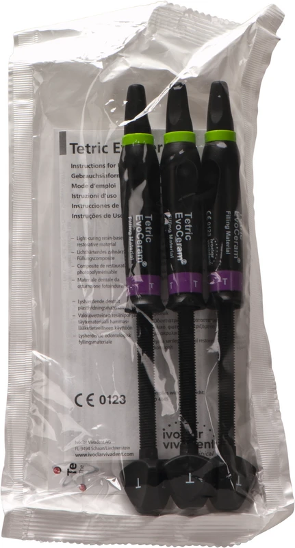 Tetric® EvoCeram Packung 3 x 3 g Spritze transparent