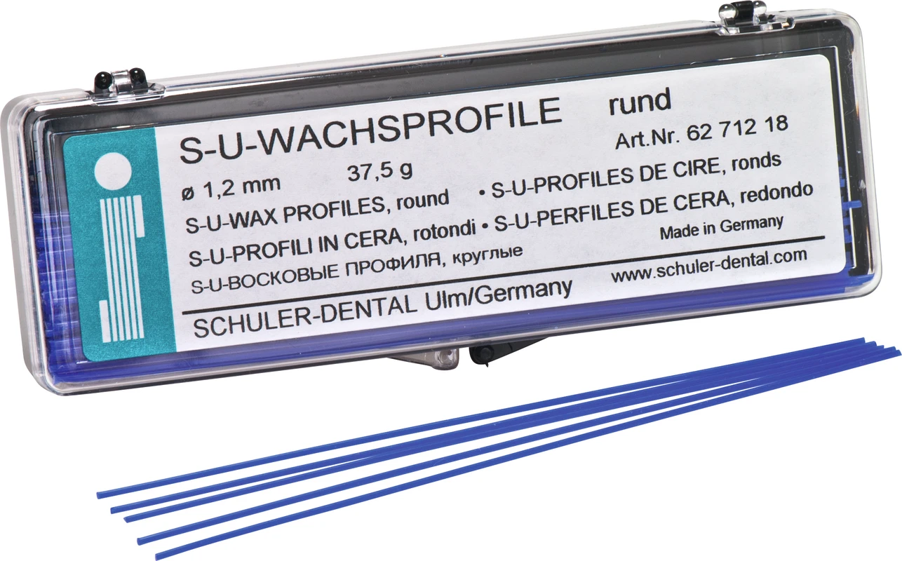 S-U-Wachsprofile Packung 37,5 g Wachsprofile rund, 1,2 mm