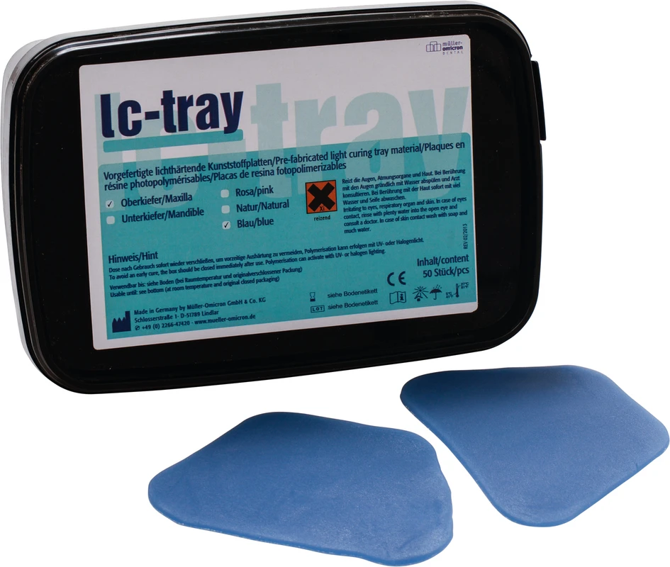 lc-tray Packung 50 Stück blau, OK