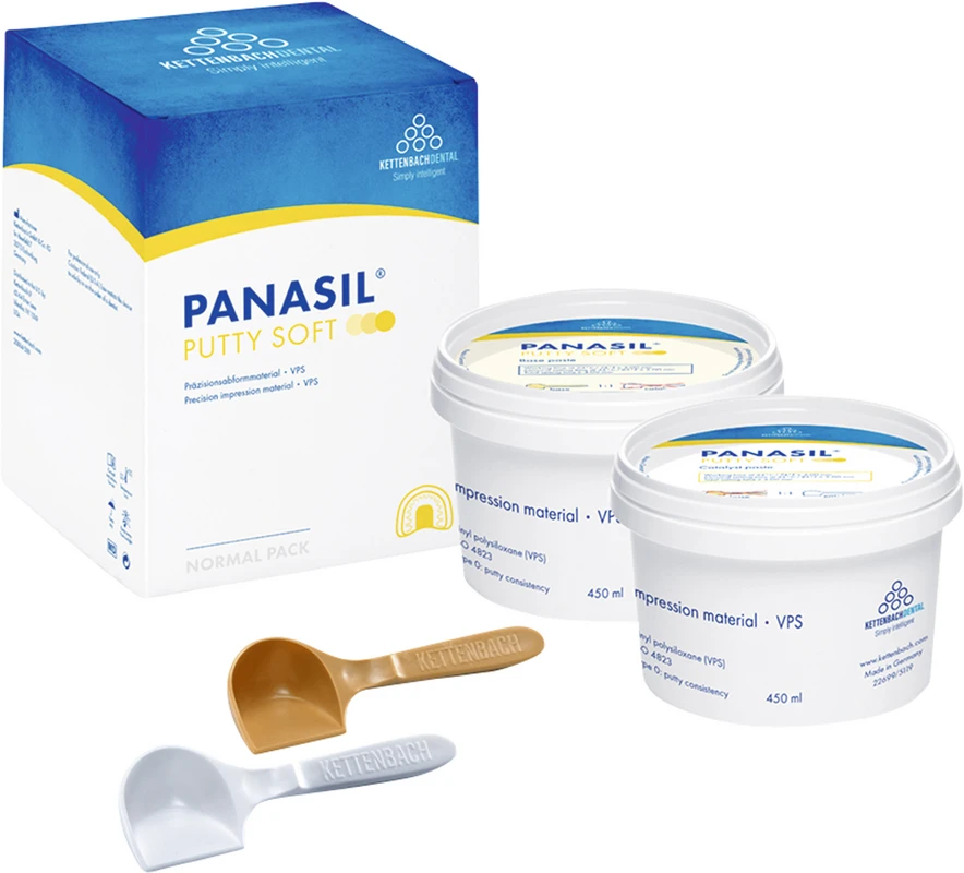 Panasil® Putty Normalpackung 450 ml Basispaste, 450 ml Katalysatorpaste, Putty Soft