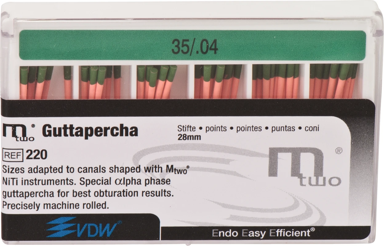 Mtwo® Guttapercha Packung 60 Stück Taper.04 , ISO 035