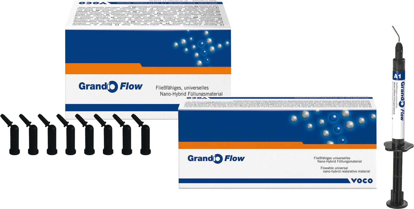 Grandio Flow Packung 2 x 2 g Spritze A4