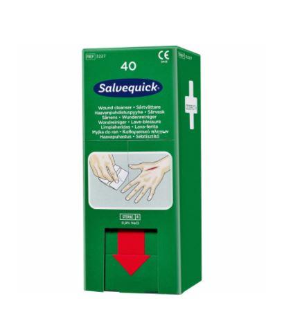 Salvequick Wundreinigungstücher (0,9% NaCI, steril), 40 Stück