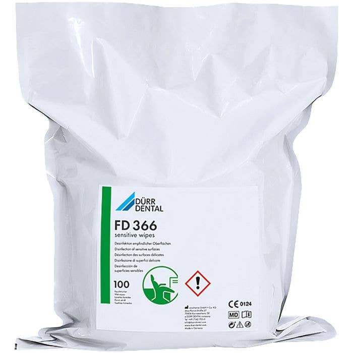 Dürr FD 366 sensitive wipes Nachfüllpackung, 4 x 100 Tücher