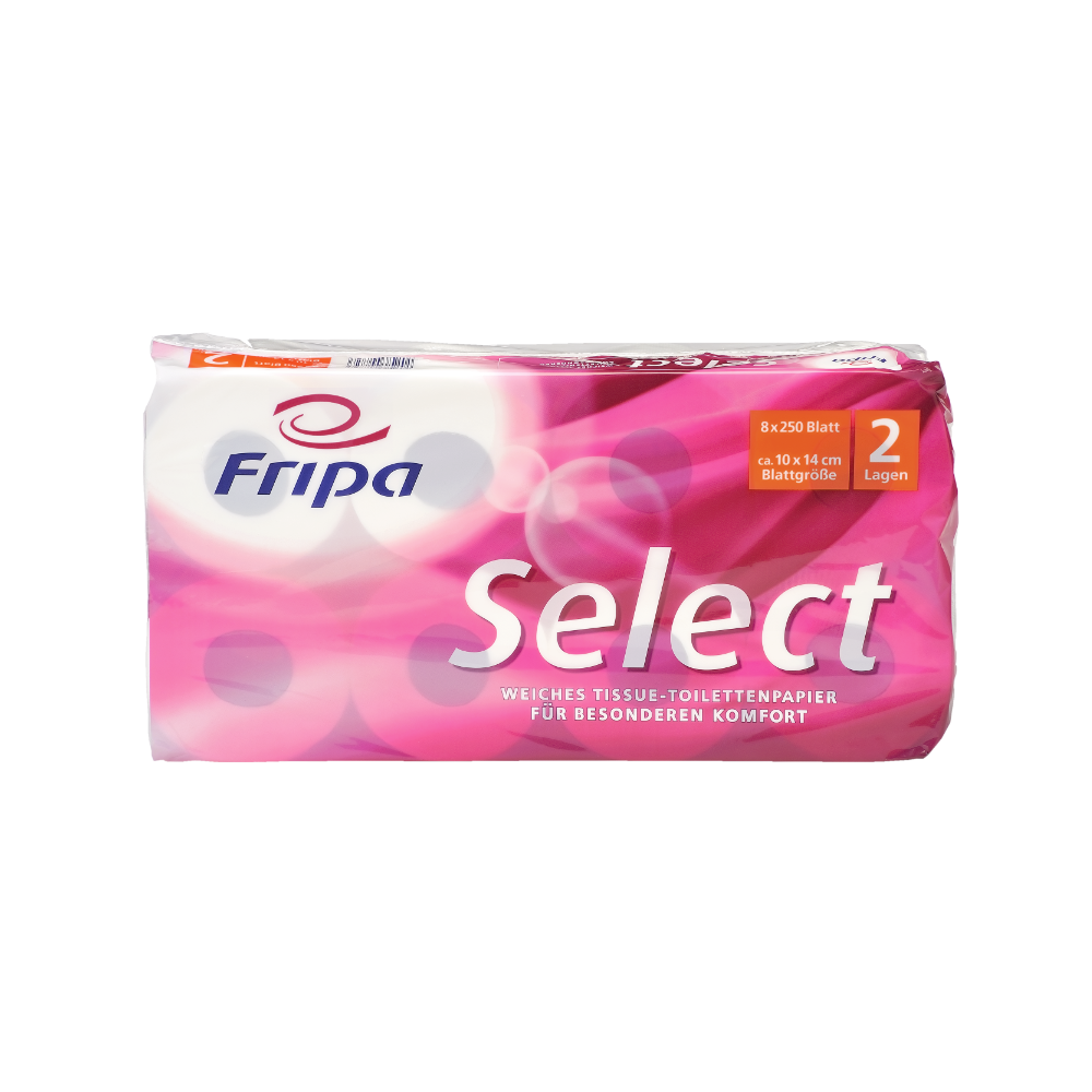 Fripa Toilettenpapier Select, 2-lagig, 64 Rollen