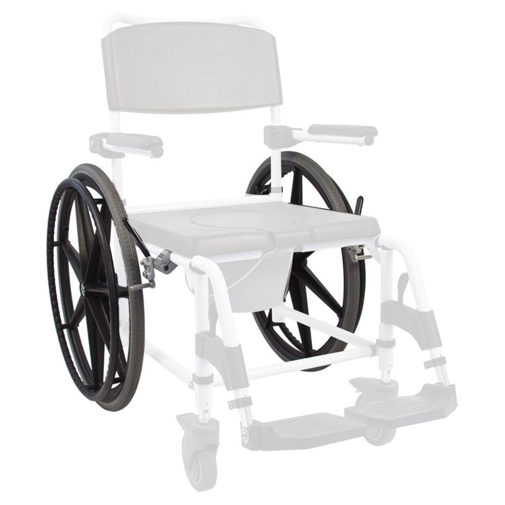 Mobilex 24″ Räder Montageset für Toilettenrollstuhl „Kakadu“