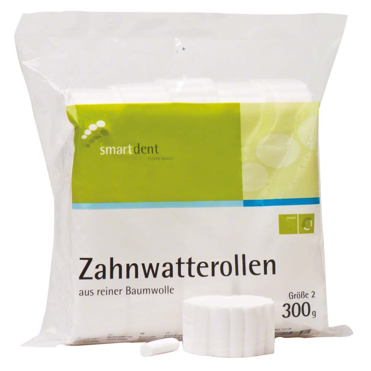 Zahnwatterollen, Größe 2, Packung à 300 g