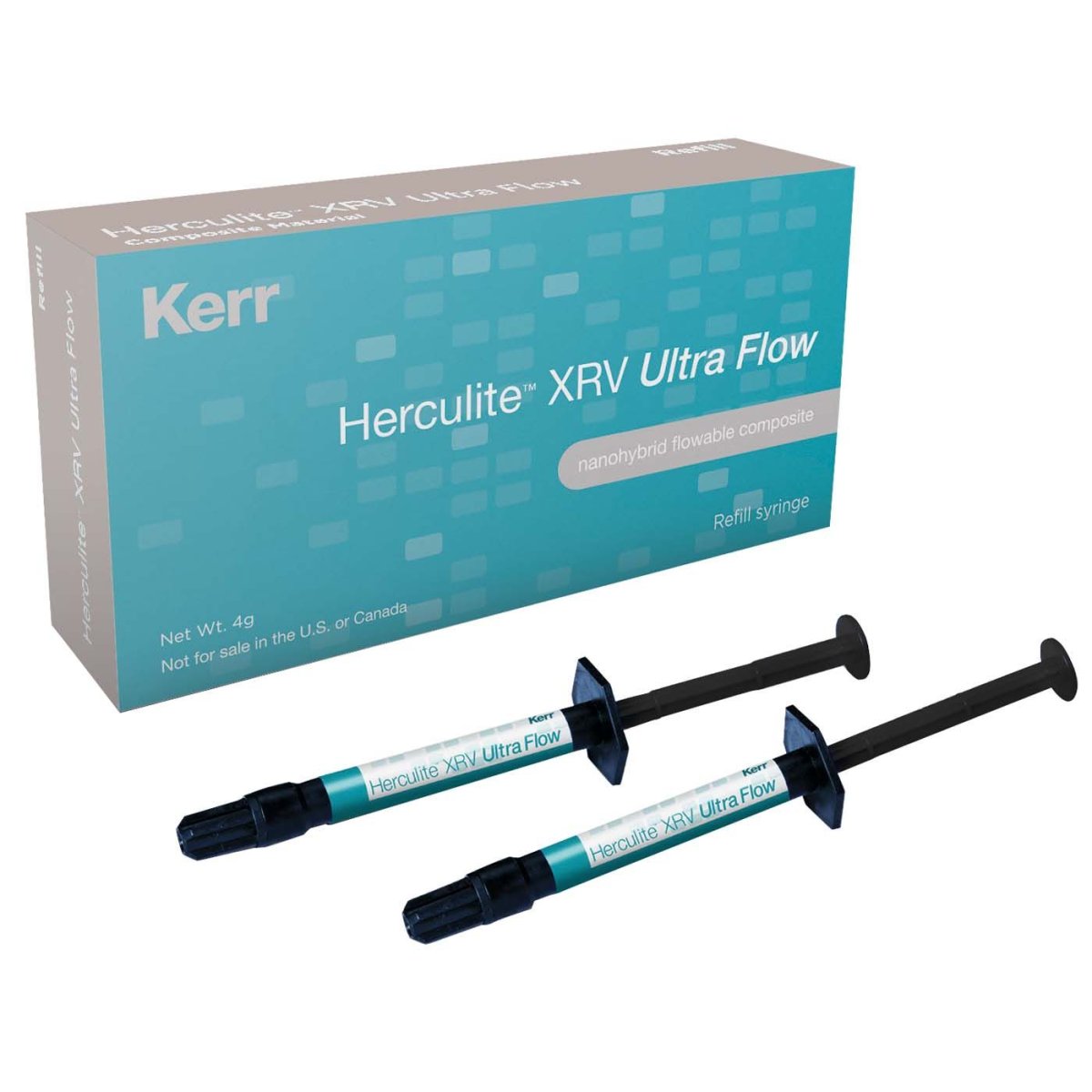 Herculite XRV Ultra Flow, Nanohybridkomposit, fließfähig, A2, 2 Spritzen à 2